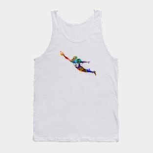 American football in watercolor Tank Top